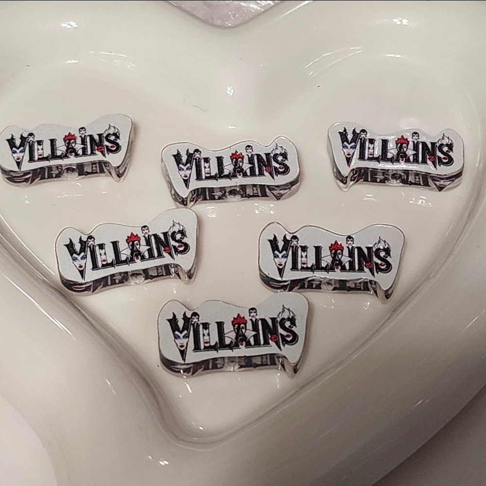 Villians Beads 2 Pcs Focal Bead Beaded Pen Jewelry Making Acrylic Crafts Witch
